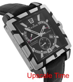 Edox Classe Royale Chronograph Mens Luxury Watch 01504 357N NIN Lthr