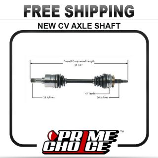 New Complete CV Joint Axle Shaft Assembly for Front Left Hand Driver