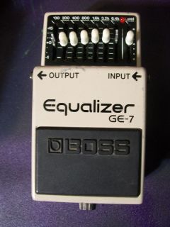 Vintage Boss GE 7 Equalizer Effects Pedal Black Label Made in Japan 7