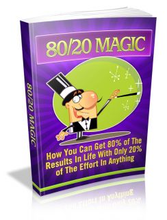 80 20 Magic 20 Effort 80 Results eBook with Master Resale Rights on CD