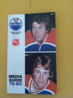 Edmonton Oilers NHL Media Guide 1979 1980 Signed Autograph Wayne