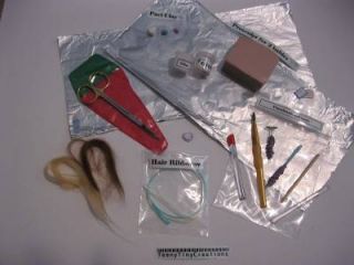 OOAK Clay Baby Tutorial Entire Kit in A Can Clay Tools Mohair More