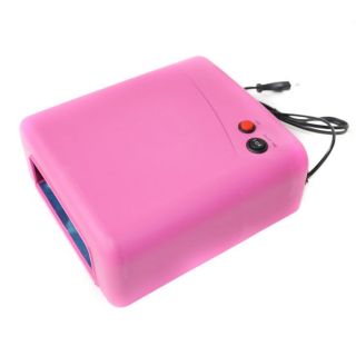 Pink Style UV Beufly Nail Lamp Dryer 36W Gel Nail Curing Art, UK Plug