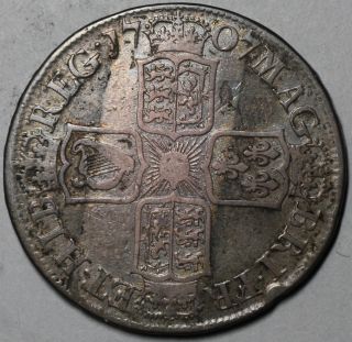 1707 E Queen Anne Silver 1 2 Half Crown US Colonial Half Dollar Great