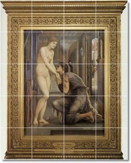 XL Edward Burne Jones Mythology Painting Bathroom Shower Tile