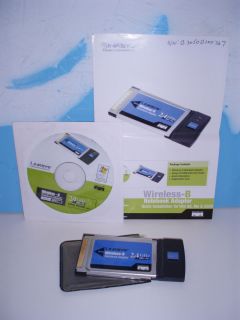 LINKSYS Wireless B Notebook Adapter Card 2 4 GHz WPC11 v4 Software
