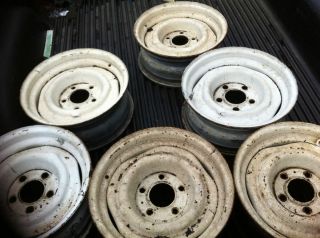 CHEVY GMC 7X15 STOCK WHEELS EXCELLENT