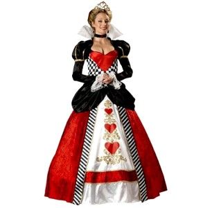 Queen of Hearts Adult Halloween Costume Royalty Party Alice in