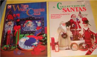 Lot #2 5 Tole Painting Pattern Books Christmas Santa Claus Sampler