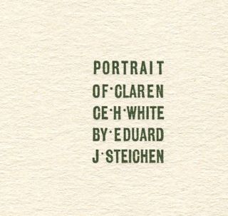 1905 Half Tone Photogravure Edward Steichen Portrait Clarence White