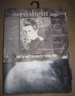 New Twilight Saga Edward Cullen Fleece Throw Gift Blanket Robert