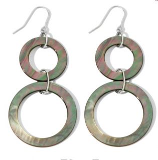 una by R.F.M.A.S. Mother of Pearl Sterling Silver Drop Earrings