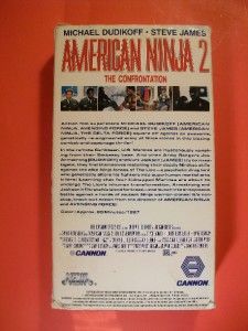 American Ninja 1,2,3 VHS Martial Arts 3 Movie Lot Dudikoff James