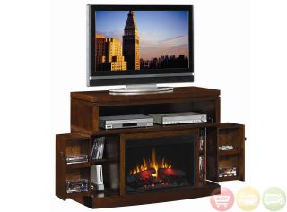 Electric Fireplace Heater Entertainment Center TV Stand