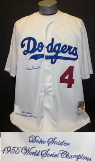 Duke Snider Signed Brooklyn Dodgers Authentic Jersey
