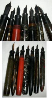 Vintage Fountain Pen Lot Parts Sheaffer Esterbrook Mentmore Wasp Etc