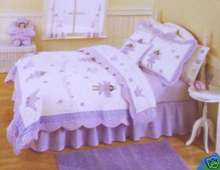 THATS MINE Handcrafted TWIN Quilt Sham Valance Ethnic Fairy Princess