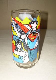 Vintage 1978 DC Comics Super Man Pepsi Super Collectors Series Glass
