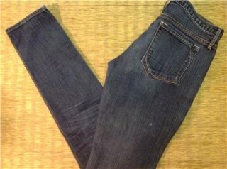 Earnest Sewn Harlan Womens Skinny Jeans 29 x 32 Low Rise Dark Blue B89