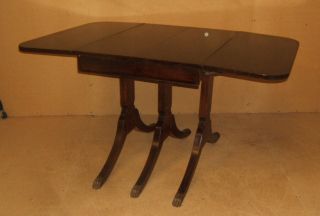 Duncan Phyfe Drop Leaf Table 56in x 36in x 30in MK520D Vintage