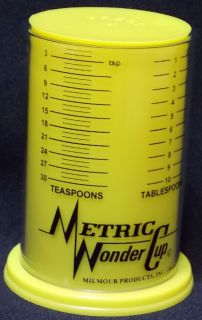 New Milmour Plunger Jr Wonder Cup Adjustable 1 Cup Measuring Cup