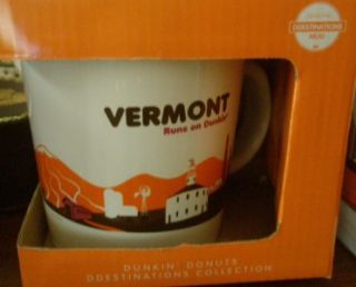 Dunkin Donuts D Destinations Limited Edition 14 oz Ceramic Mug Vermont
