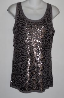 Eileen Fisher Sequinned Knit Top Size s $178 Icy Purple