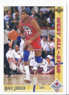 Earvin Magic Johnson 1991 92 Upper Deck West All Star 57 Los Angeles