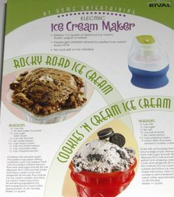  are bidding on a brand new rival electric ice cream maker it makes 1