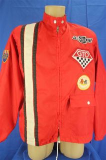 Vintage Ebert Chevy Corvette GTO NASCAR Daytona 500 Red Racing Jacket