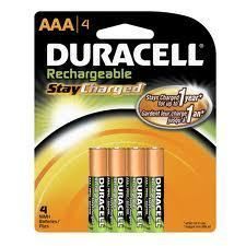 DURACELL RECHARGEABLE AAA BATTERIES NEW IN PACKAGE 