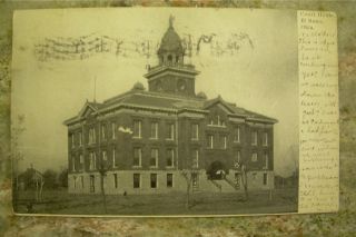 Courthouse El Reno Oklahoma Postcard 1906 Republican