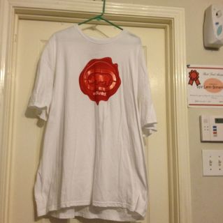 Ecko Unltd White Rhino Logo T Shirt Size 3 XL