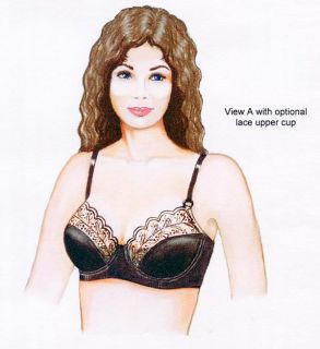  Underwire Bra w Back Closure Sewing Pattern 32A 42DD Elan 645