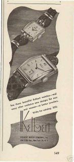 1944 Kelbert Fine Strap Watches Vintage Watch Advertisement Photo