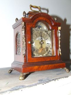 Dutch Holland WUBA Bracket Mantle Clock John Smith London Moondial