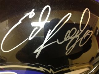 Ed Reed Signed Baltimore Ravens Helmet JSA