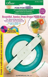 Pom Pom Maker Jumbo 4 5 Crafts Easy to Use Clover