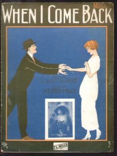 When I Come Back 1914 Elizabeth Murray Sheet Music