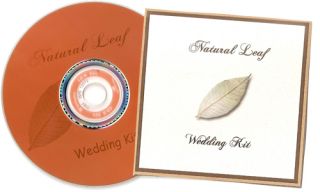 Delux Fall Themed Wedding Invitation Kit on CD