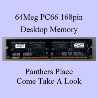 KTH5361 64 64M SDRAM 168 Pin PC 66 Non ECC Desktop Memory