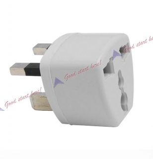 New White Travel AC Power Socket Plug Adapter Charger Converter EU US