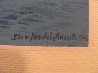 Aquarell Eduard Von Handel Mazzetti 1885 1950 Abbazia Gegen Castua