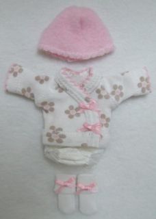 Ellery Kish OOAK Baby Doll 4 pc. Diaper Shirt Clothes Outfit 5 6 Mod