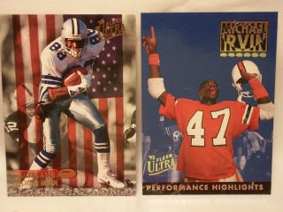 Michael Irvin 1993 Fleer Ultra Stars Highlights SP Insert Lot Cowboys