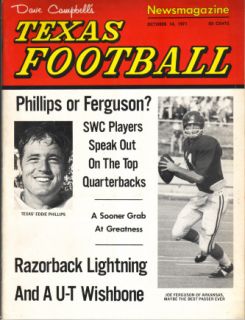 1971 Eddie Phillips Texas Football Newsmagazine