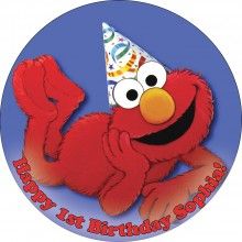 Elmo 6 Edible Cake Icing Image Topper Frosting Birthday Party