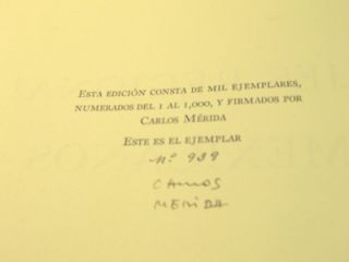 Trajes Regionales Mexicanos Carlos Merida Signed Limited Edition