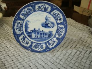 Vintage Petrus Regout Washingtons Home Mount Vernon Plate