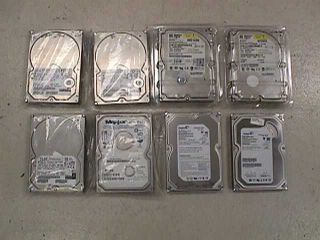 Lot of (8) Internal Hard Disk Drives (SATA / EIDE / IDE)